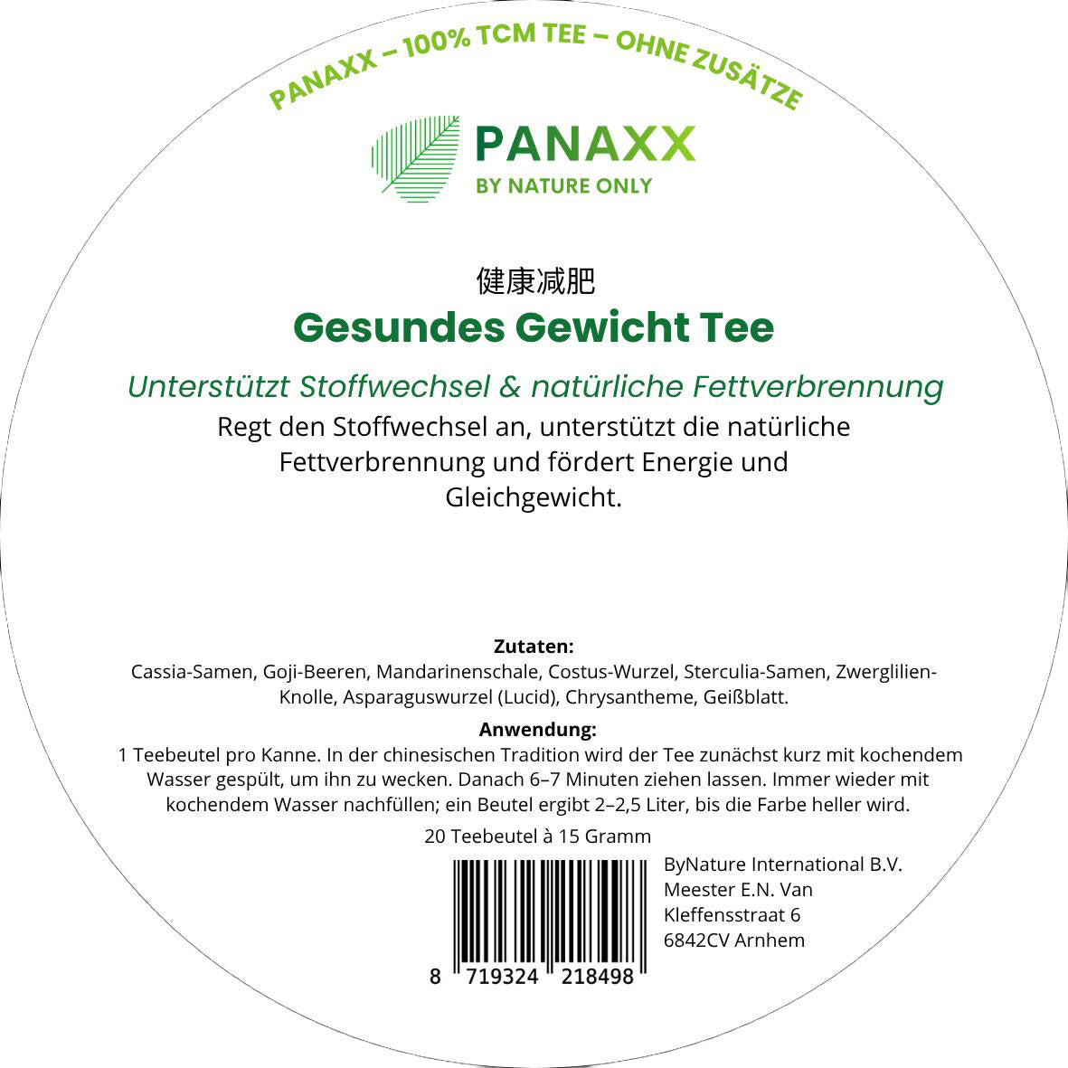 Gesundes Gewicht Tee