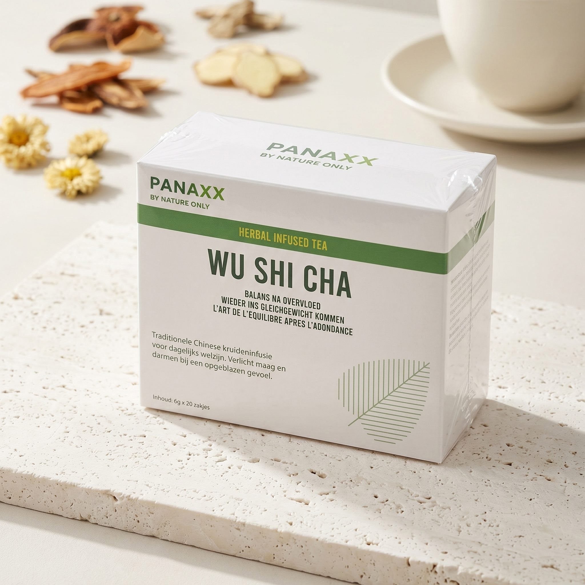 Panaxx Wu Shi Cha – Traditioneller chinesischer Kräutertee, 20 Beutel à 6g, mit Heilkräutern